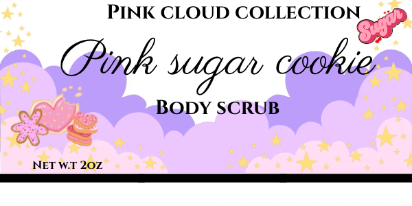 Pink sugar cookie body scrub