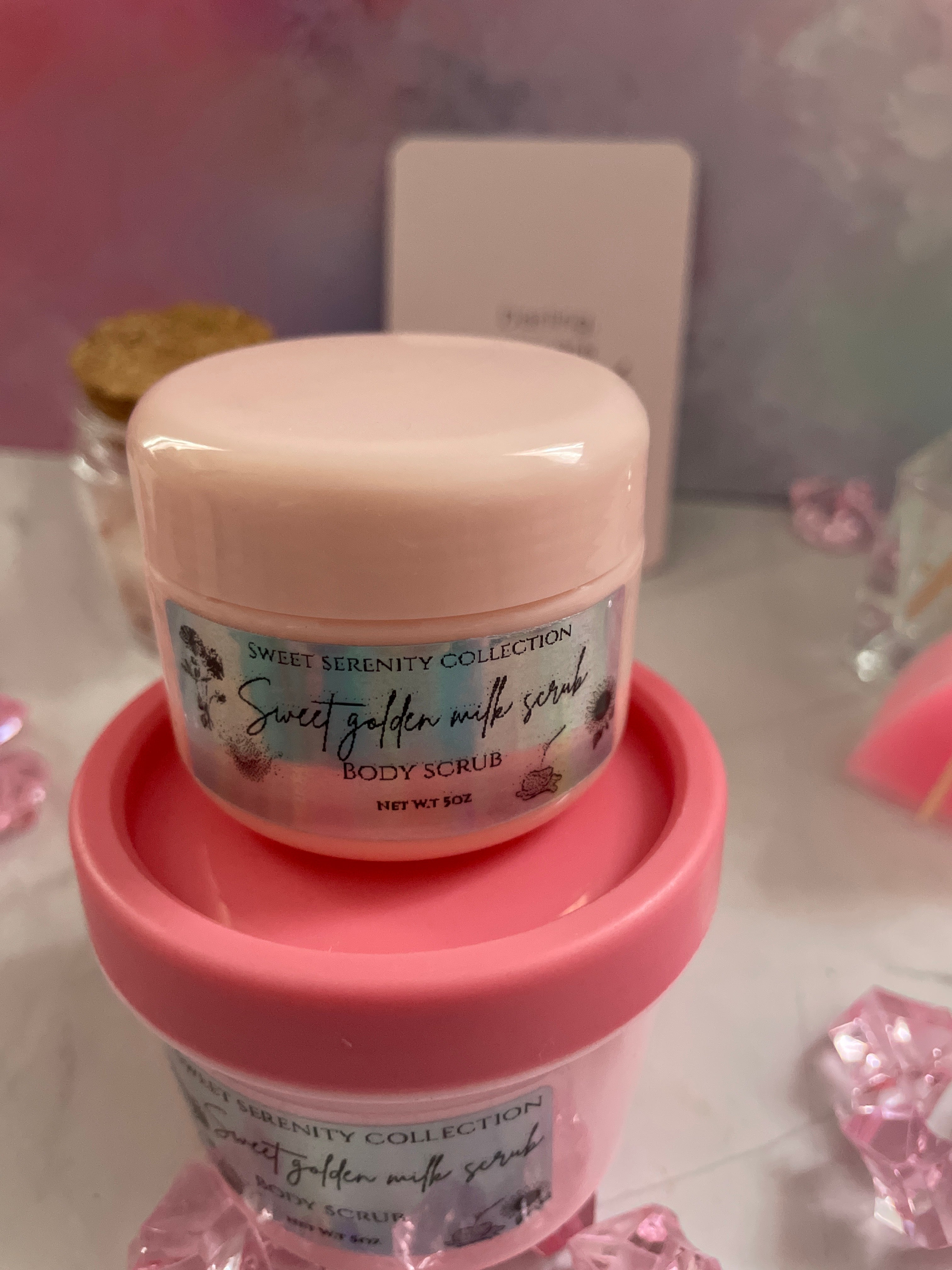 Sweet golden milk scrub