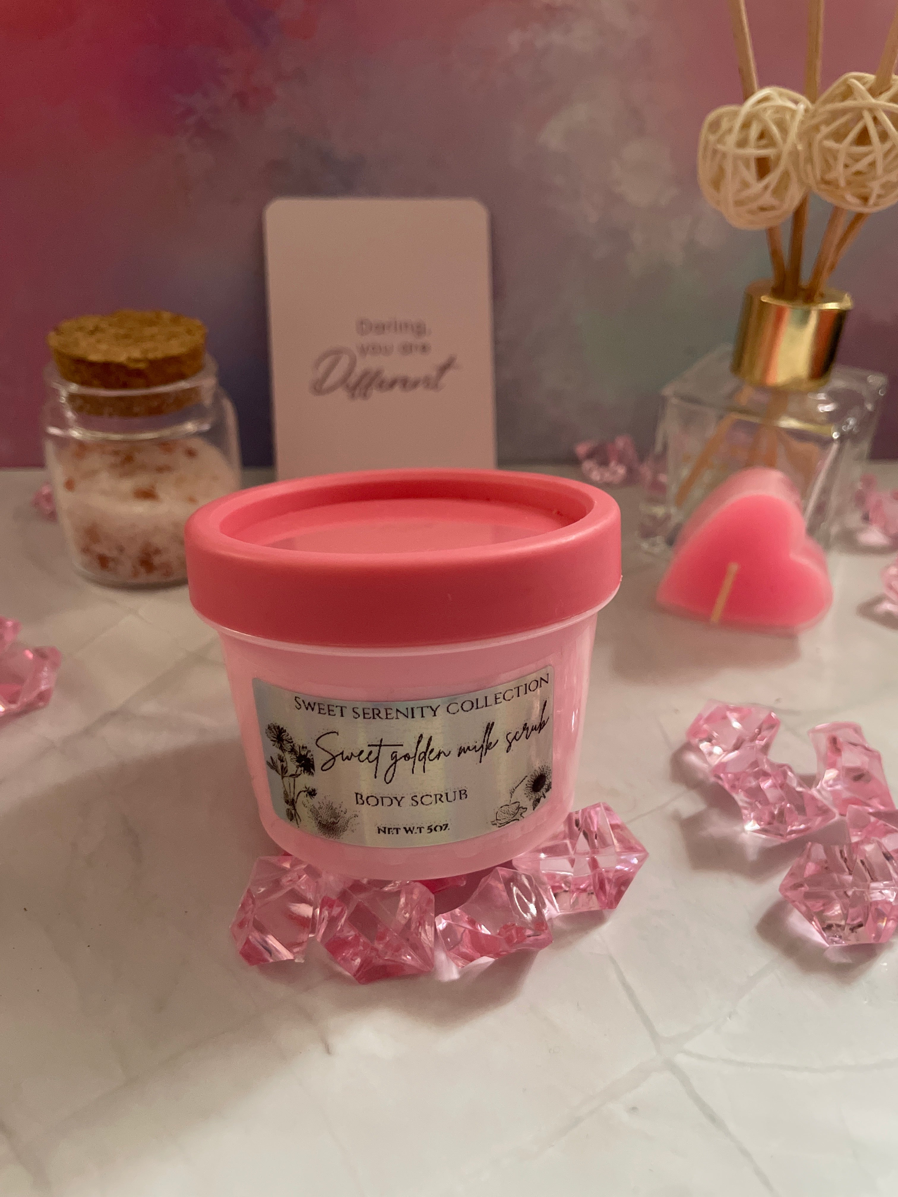 Sweet golden milk scrub
