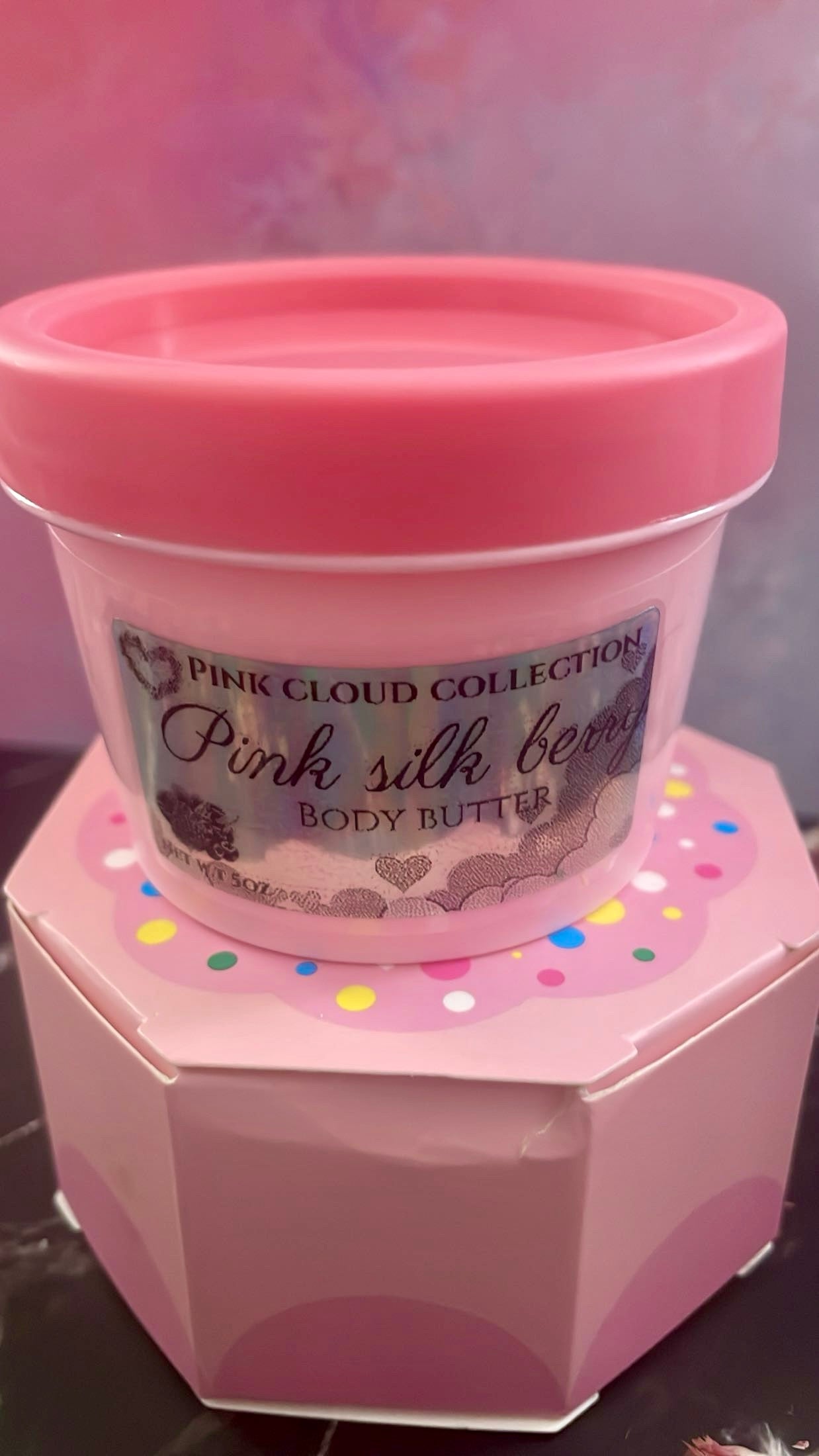 Pink silk berry body butter