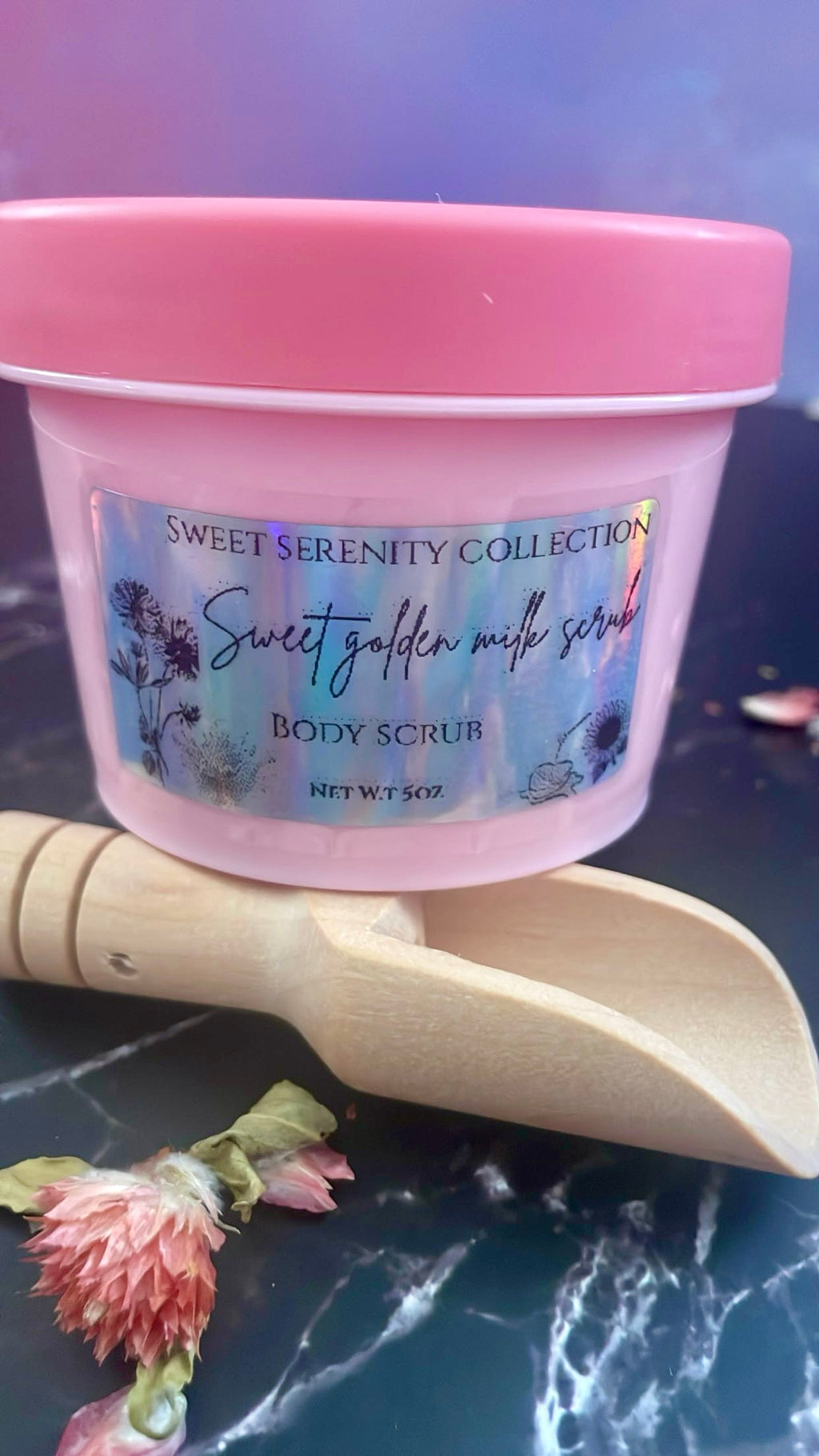 Sweet golden milk scrub