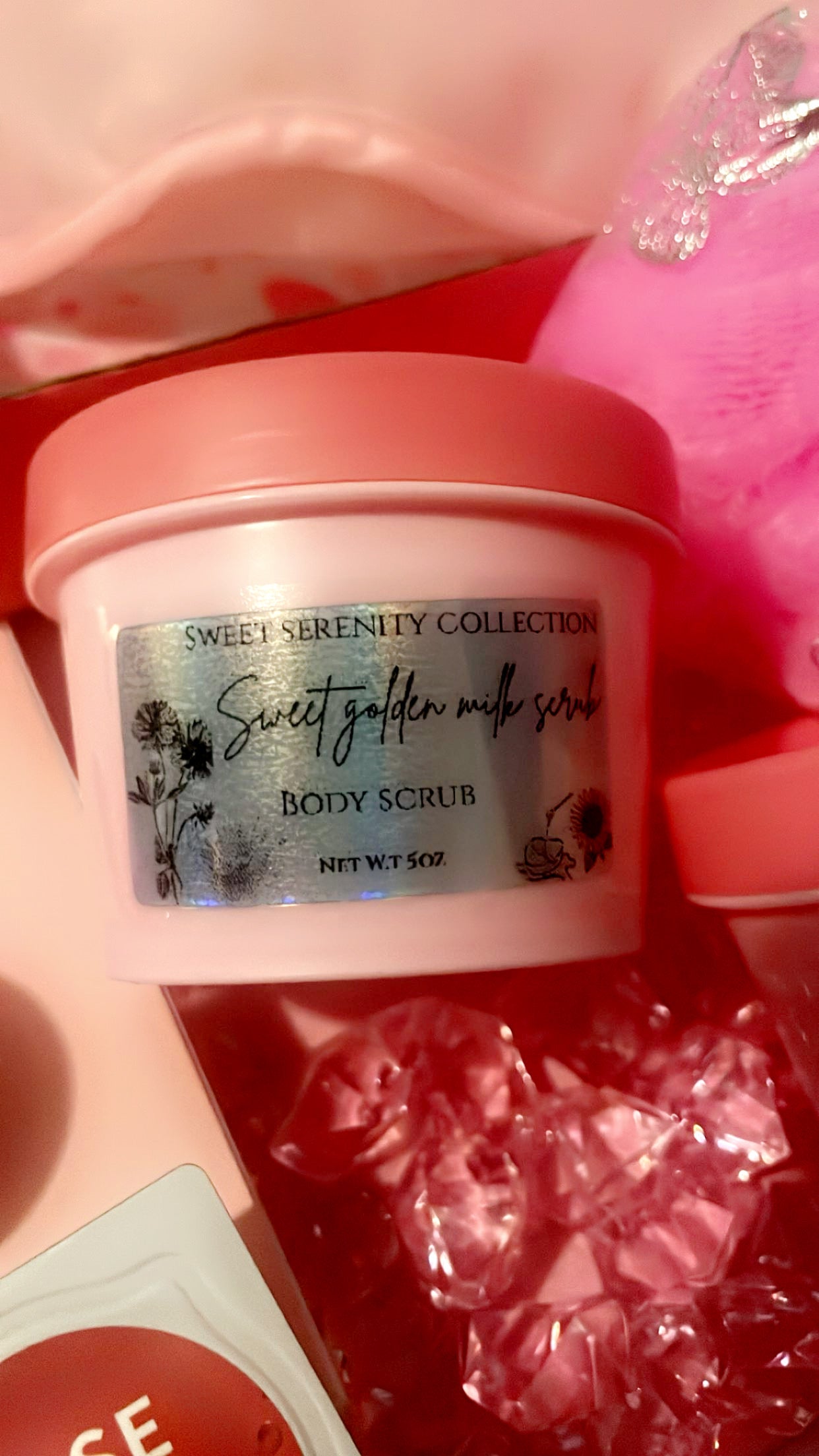 Sweet golden milk scrub